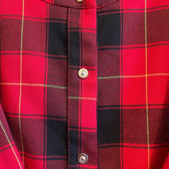 Rinascimento SZ S Red and Black Holiday Plaid Dress! - Picture 4 of 14